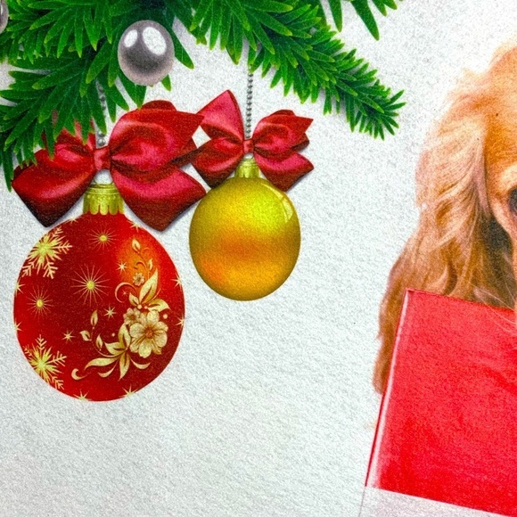 Holiday Doormat Puppy Dog Christmas Decor Rectangle 16 X 24 In Multicolor - Picture 11 of 16